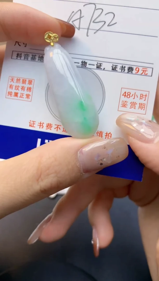 颈饰未镶嵌翡翠天然缅甸A货翡翠百元以上9元证书费自理