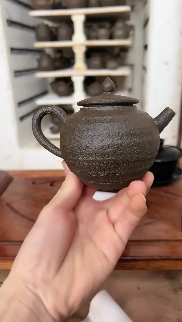 冰碛岩陶瓷手工茶壶 全手工220C