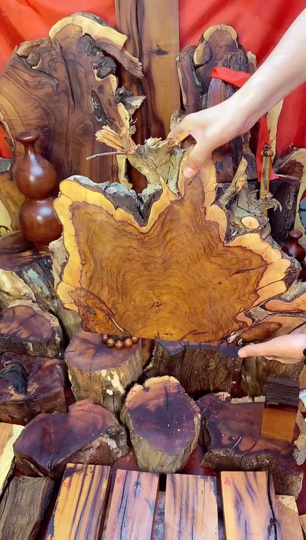 枣木根料【33】号原木段，尺寸随型