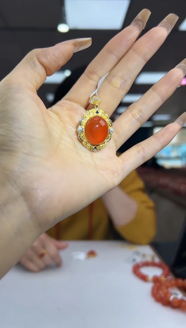 未镶嵌吊坠南红玛瑙12.10-（多样式）