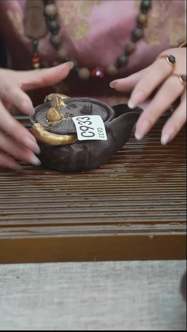 纯手工粗陶茶具每一只不一样