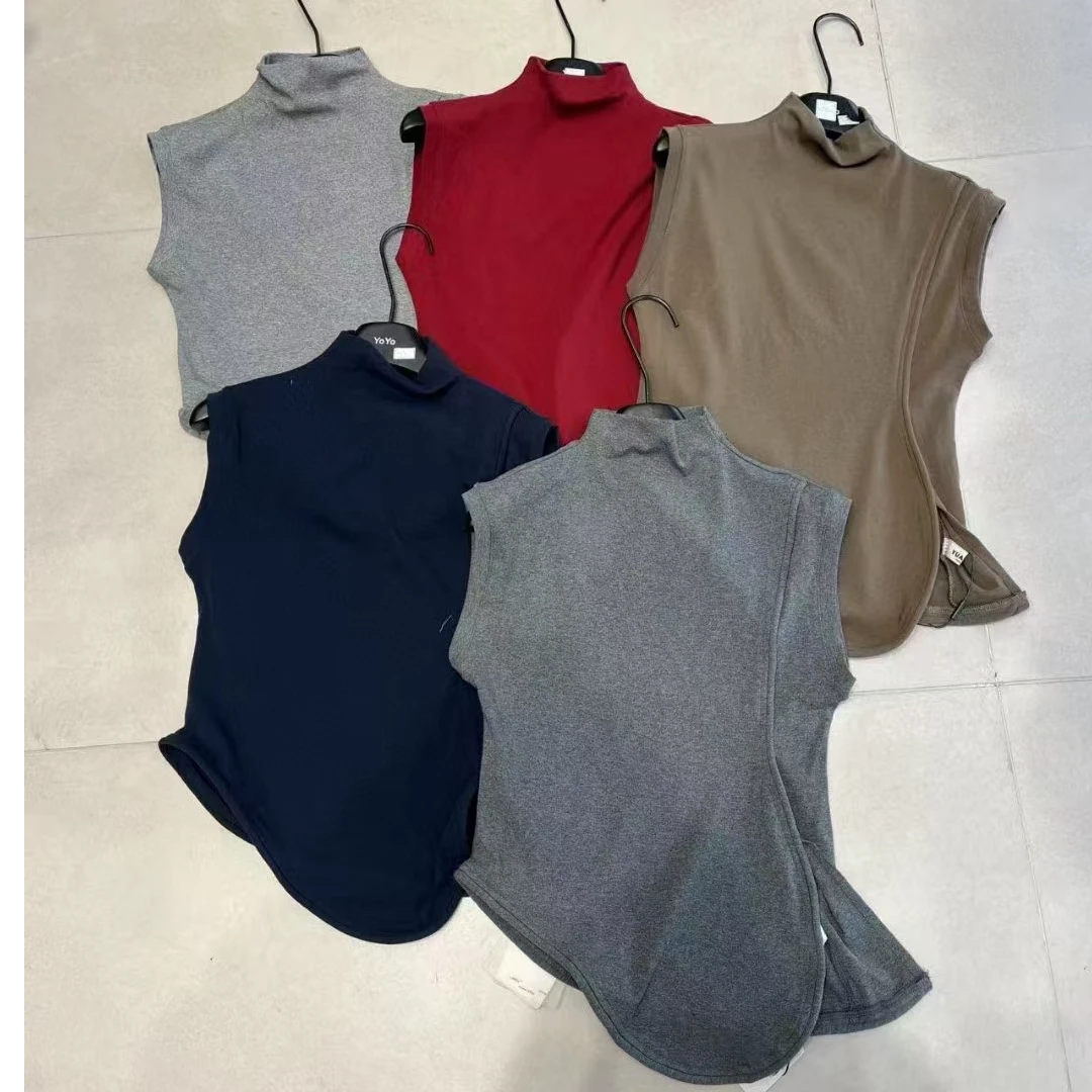 欧美风半高领蚂蚁腰女夏季性感辣妹上衣