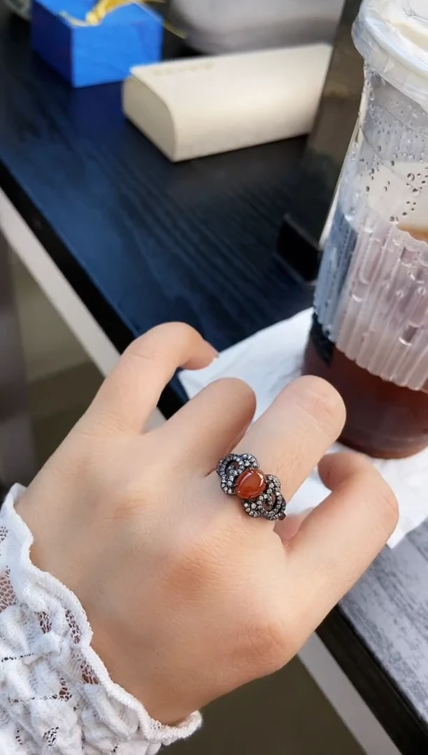 银S925镶嵌戒指翡翠21