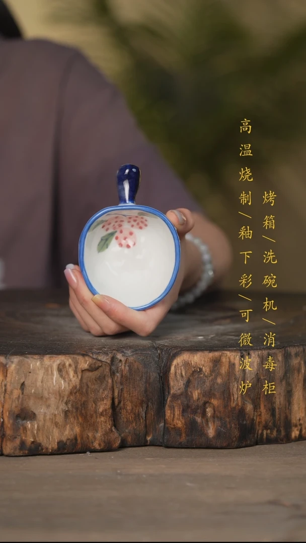 瓷片景德镇高温釉下彩可微波烤箱洗碗机