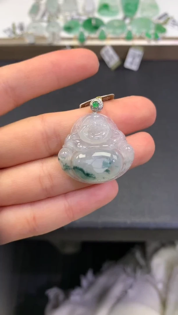 【闪购商品】翡翠颈饰18K金镶嵌