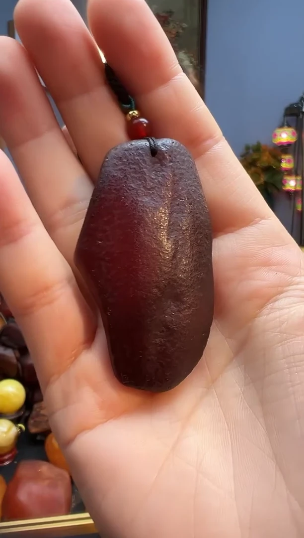 琥珀颈饰未镶嵌挂件