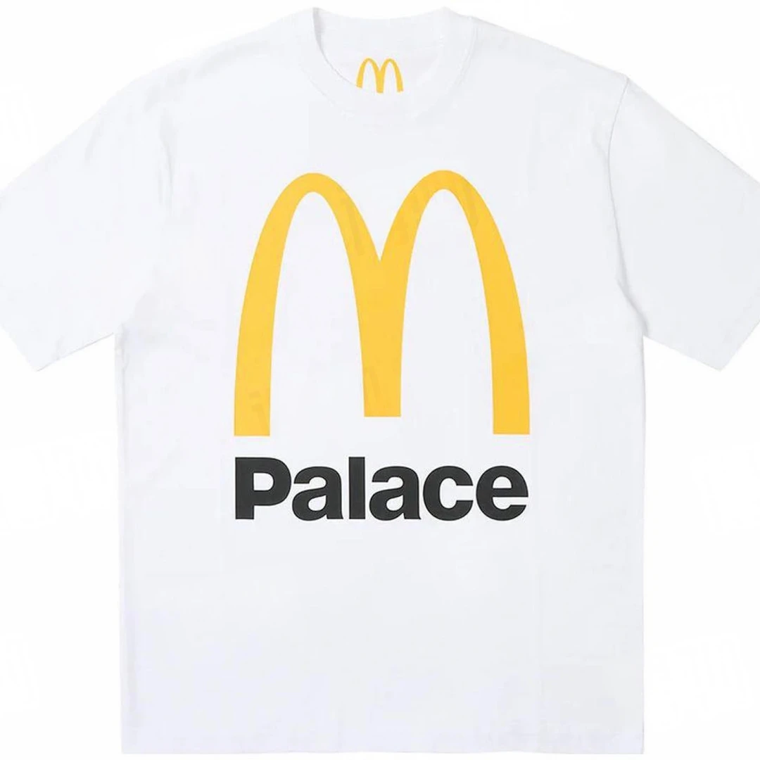 LOGO黑白色 PALACE麦当劳联名款T恤 McDonald's x palace