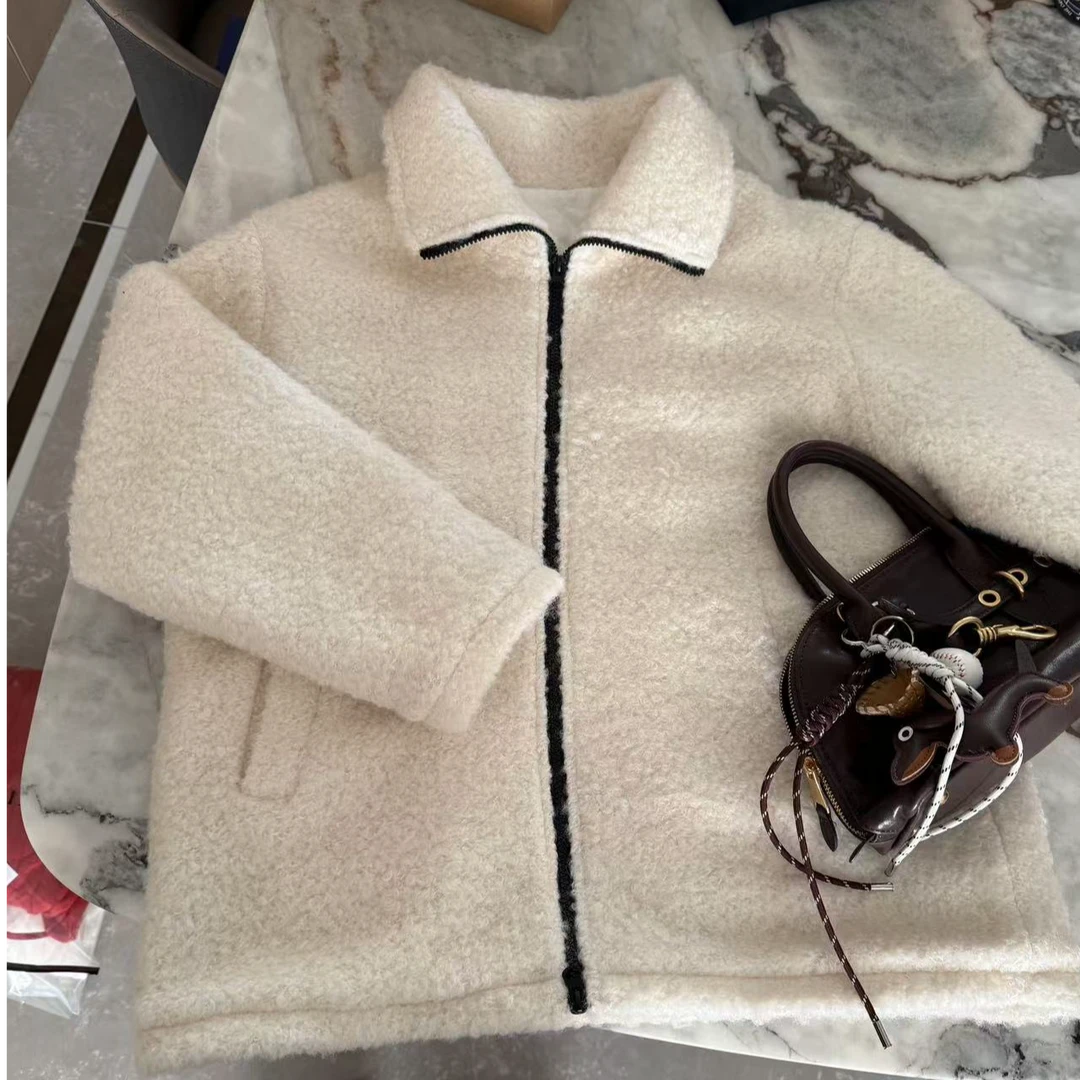 M自制【奶霜】机车风休闲双面时尚外套