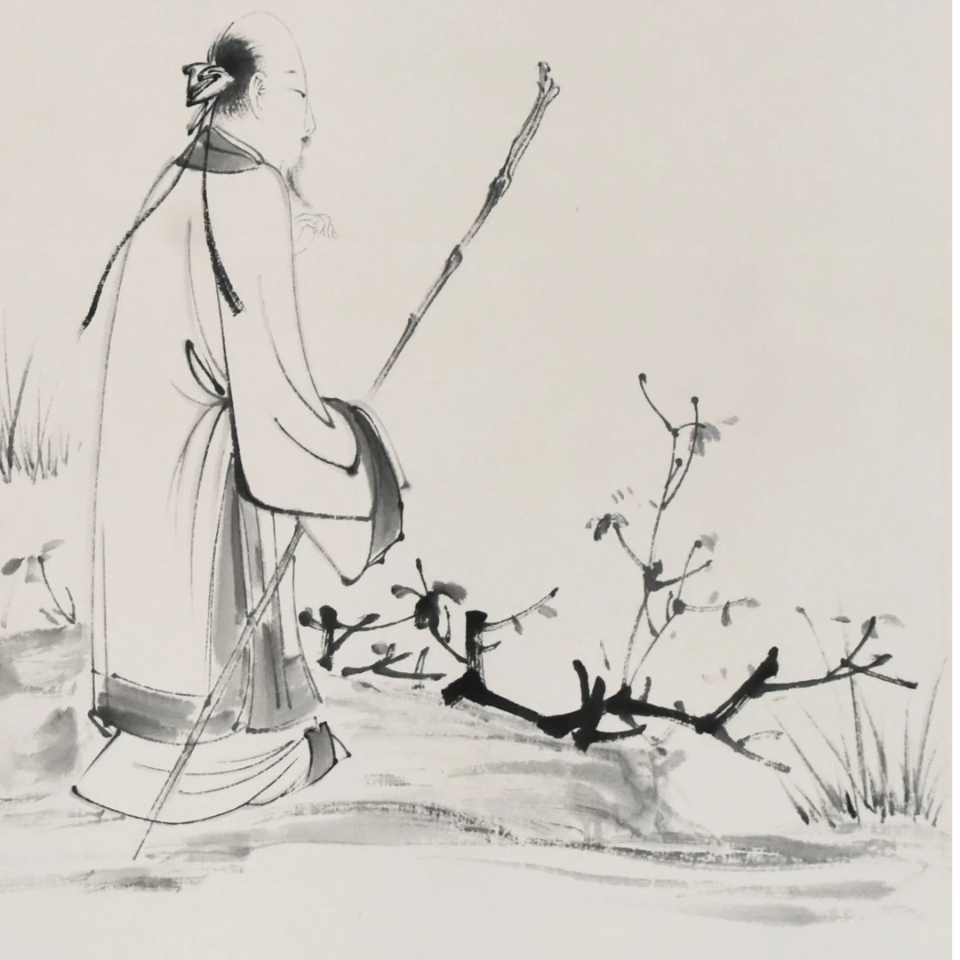 HM9115 高士 100×50cm 纸本立轴 4.5平尺