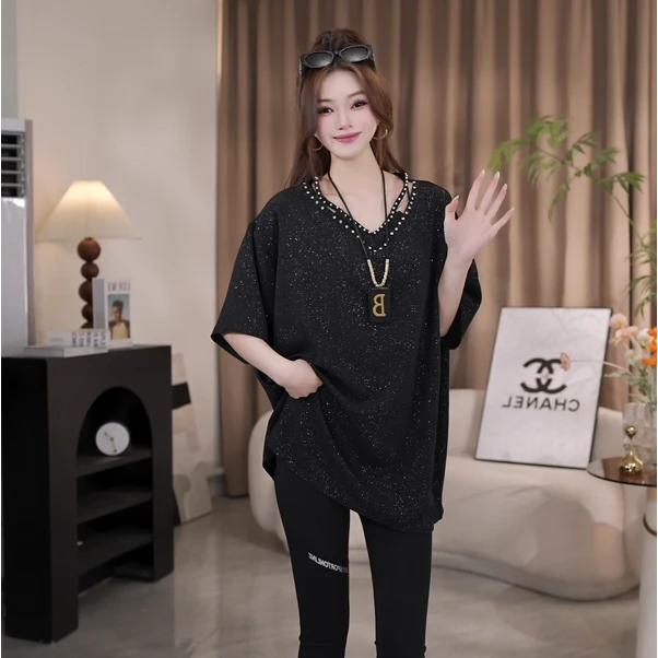 17春季新款设计师主推韩版上衣遮肉显瘦250322