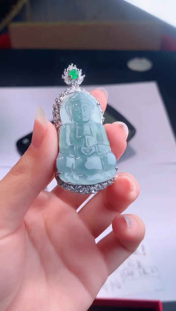 颈饰未镶嵌翡翠0芹0翡翠珠宝714
