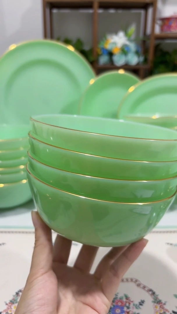 5.5英寸玉瓷碗4个口径13.8厘米