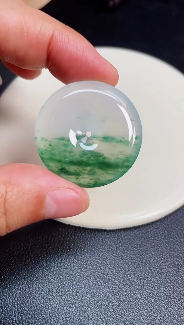 颈饰未镶嵌翡翠【48】平安扣 尺寸 33.6   6.1mm