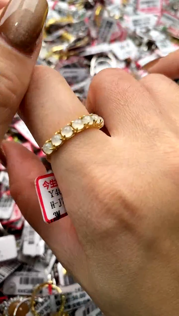 【闪购商品】翡翠戒指银S925镶嵌66666666      6