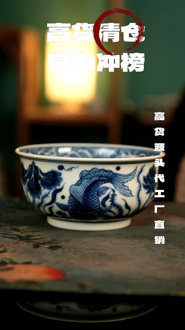 全手工景德镇瓷器古法柴窑高货破价