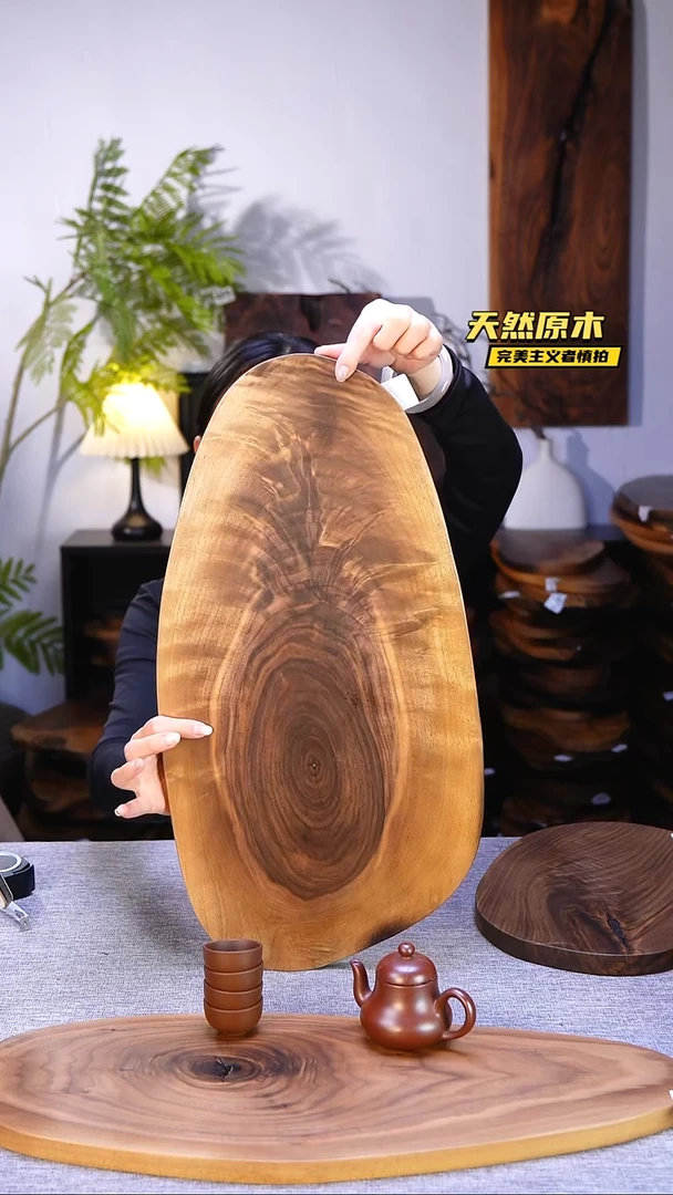 木北美黑胡桃原木.干裂疤结不属于商品质量问题完美主义者慎拍
