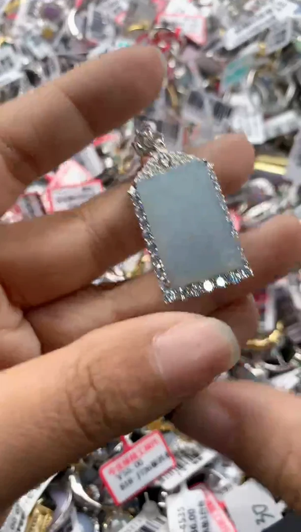 银S925镶嵌戒指翡翠777   4