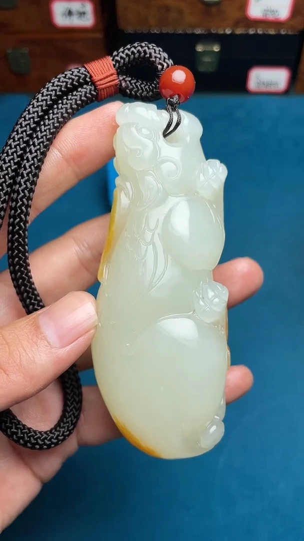 和田玉未镶嵌把件鲸*和田玉