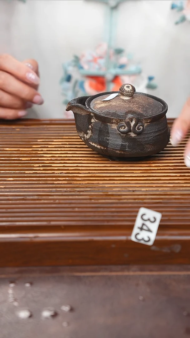 万古烧粗陶手工茶具