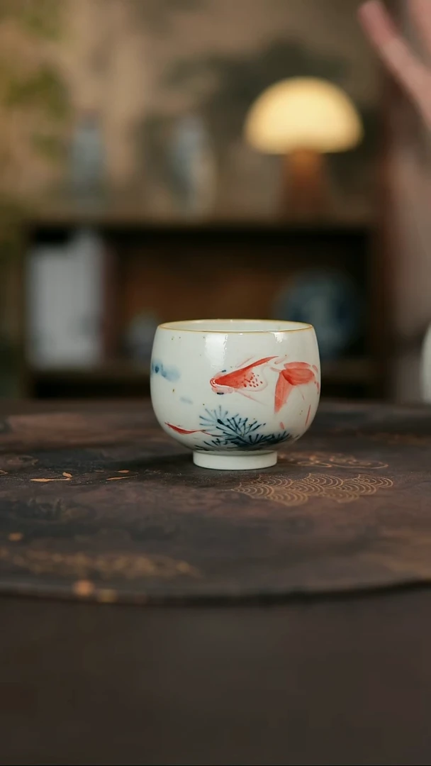 景德镇陶瓷杯碗柴烧多人