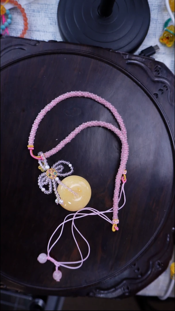 琥珀颈饰未镶嵌多样性发一