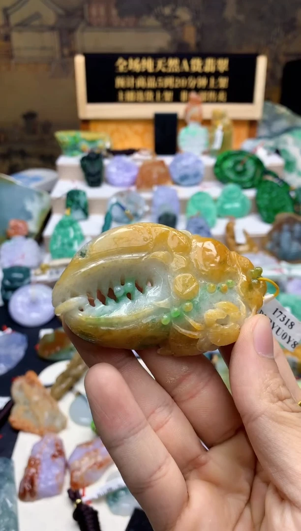 颈饰未镶嵌翡翠天然A货翡翠