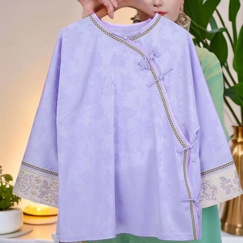 紫色中式小姐姐服