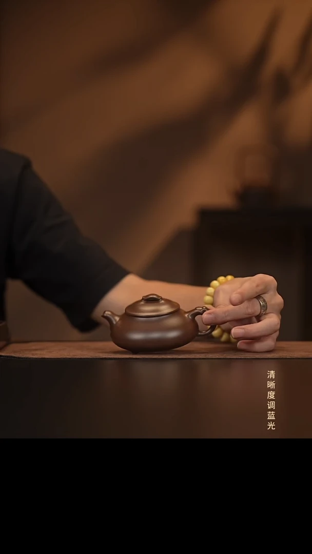 允禾斋  紫砂壶  简瓢  紫泥