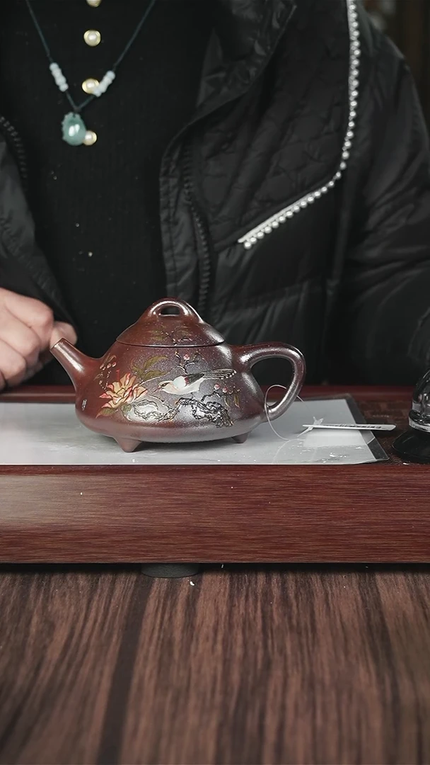 【闪购商品】紫砂茶壶zl  粗砂  石瓢