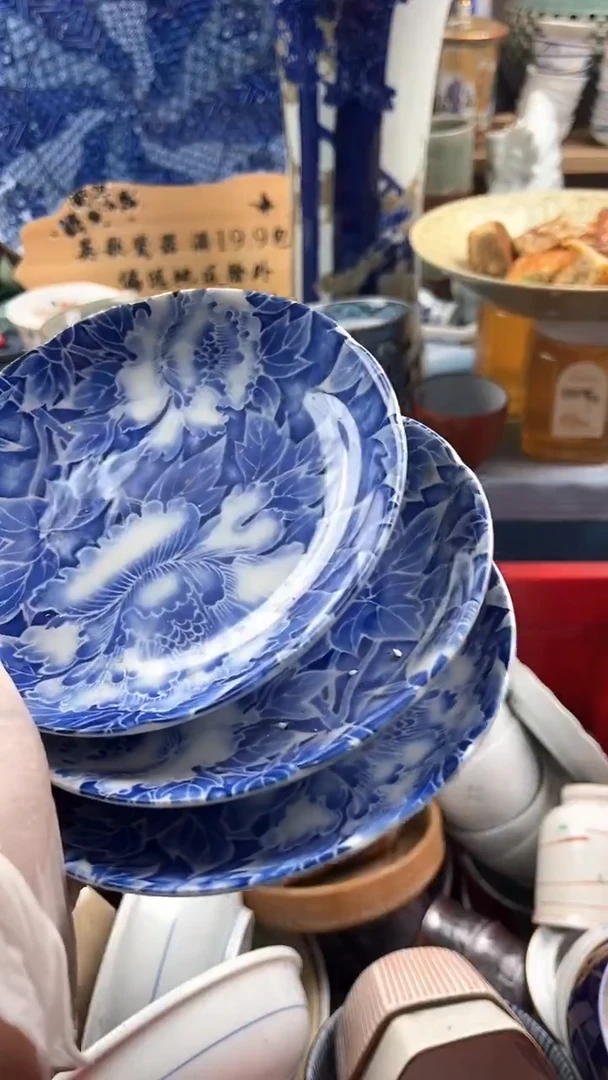 瓷片月***姐英歌瓷器满19.9包邮