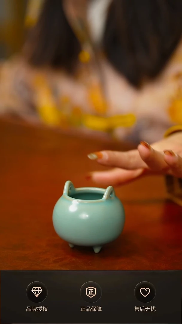 其他仿古支钉迷你胖香炉不完美 简装