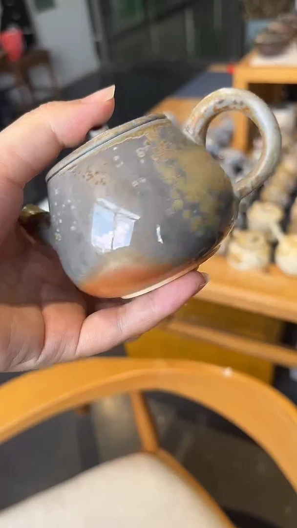 壶877号容量120-130ML中白泥 仿手工壶