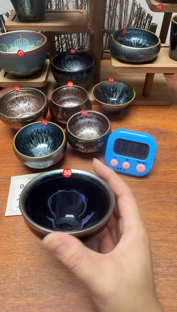 茶盏煮**雪50号建盏工匠茶器