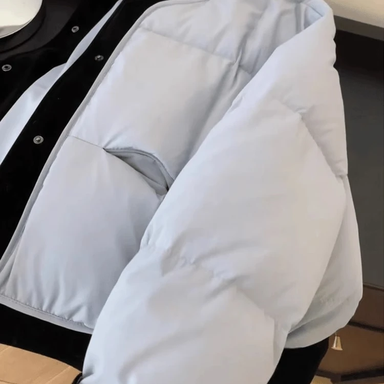 新款韩系休闲轻盈冬季小个子云朵棉衣外套ins风