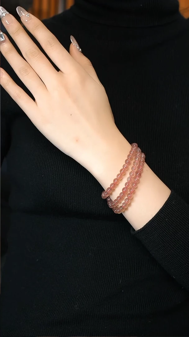 【闪购商品】石英质玉手链未镶嵌ck266约6mm多样性发一件