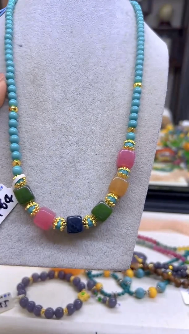 未镶嵌毛衣链碧玺DIY款X464