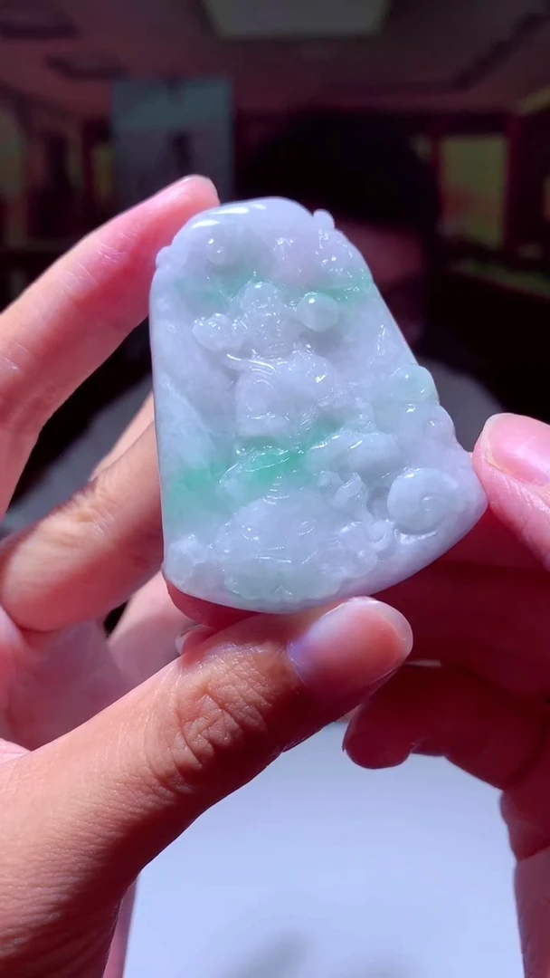 翡翠未镶嵌颈饰小*哥挂件发货（拍一发一）