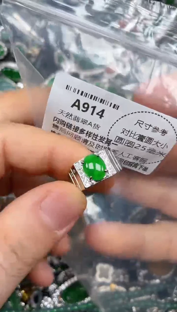 颈饰未镶嵌翡翠A914戒指