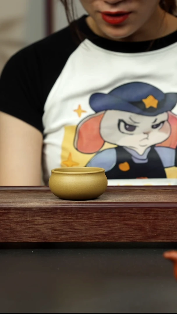 紫砂茶壶黄金段 普洱杯