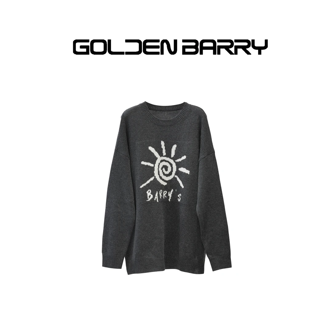 GOLDENBARRY【返季福 利】|241123灿日提花慵懒风毛衣