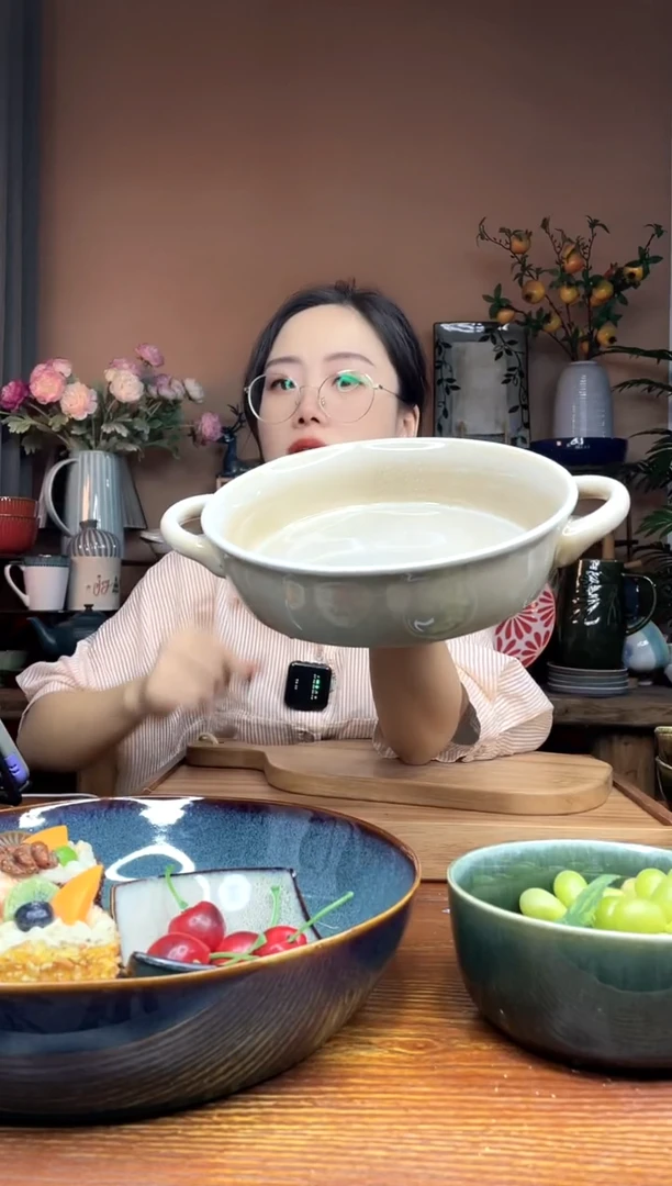 陶瓷不带耳朵8英寸 汤盘 微瑕疵