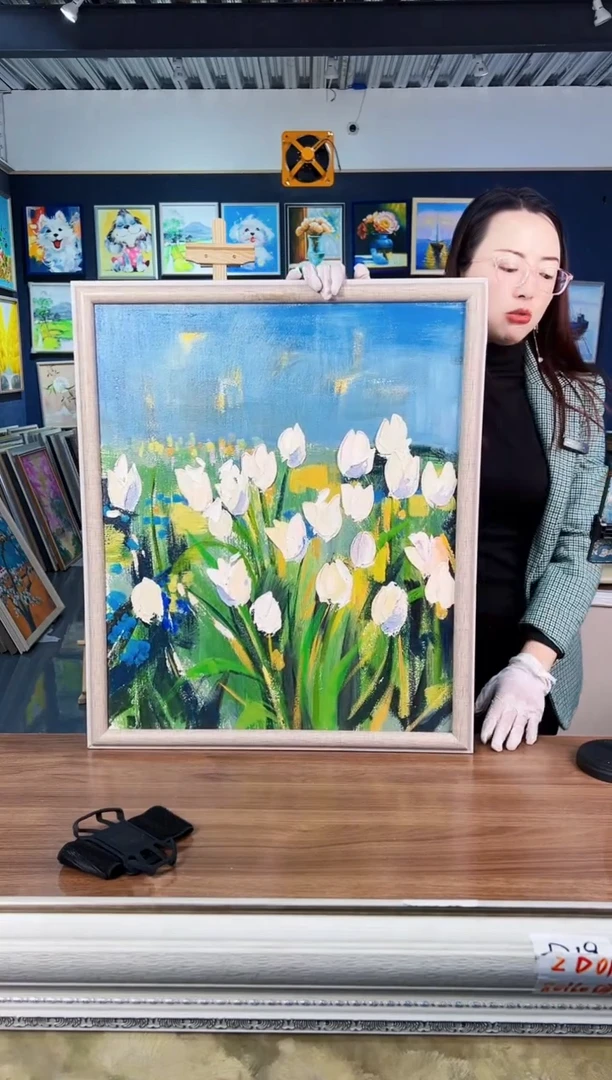 【闪购商品】油画28号 50*60 花-手绘油画