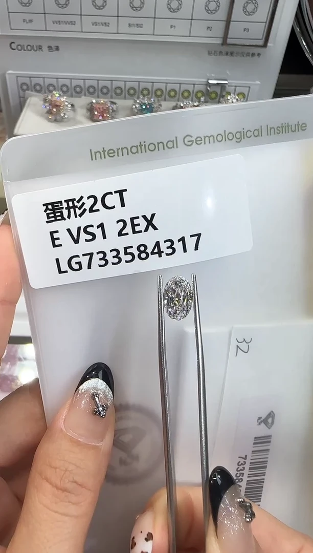 裸石实验室培育钻石@ 2ct 先鉴赏，再定制！
