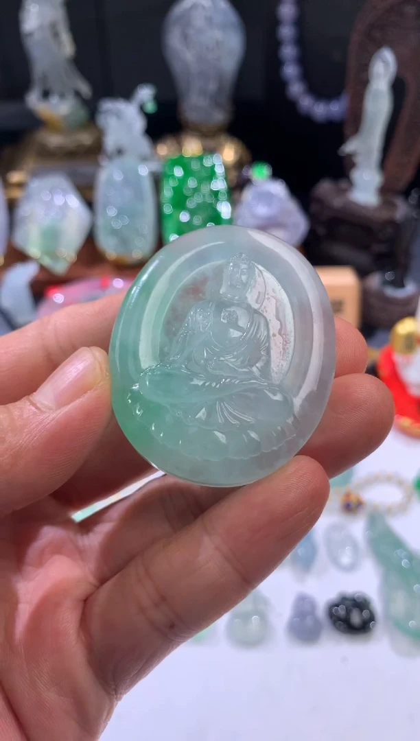 吊坠(不含链)未镶嵌翡翠天然翡翠吊坠