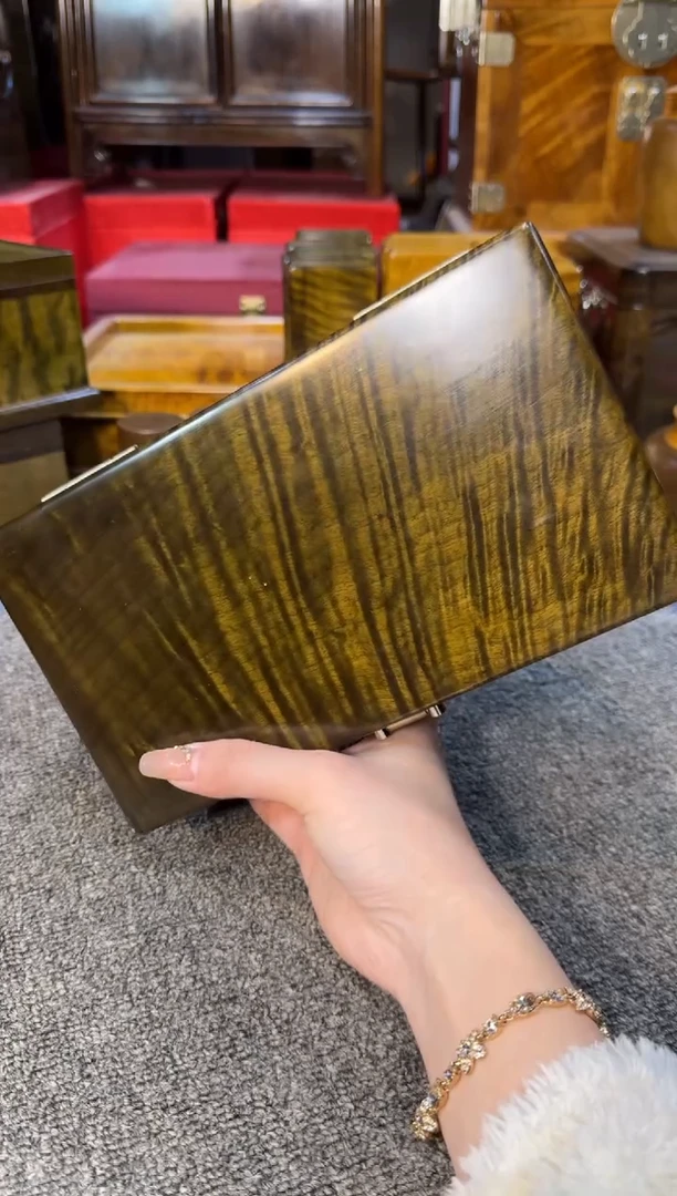 【闪购商品】乌木类成套家具阴沉乌木首饰盒Y183