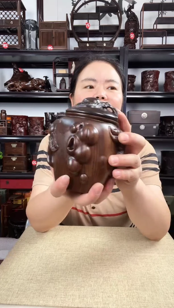木新款茶叶罐老李红木工艺品