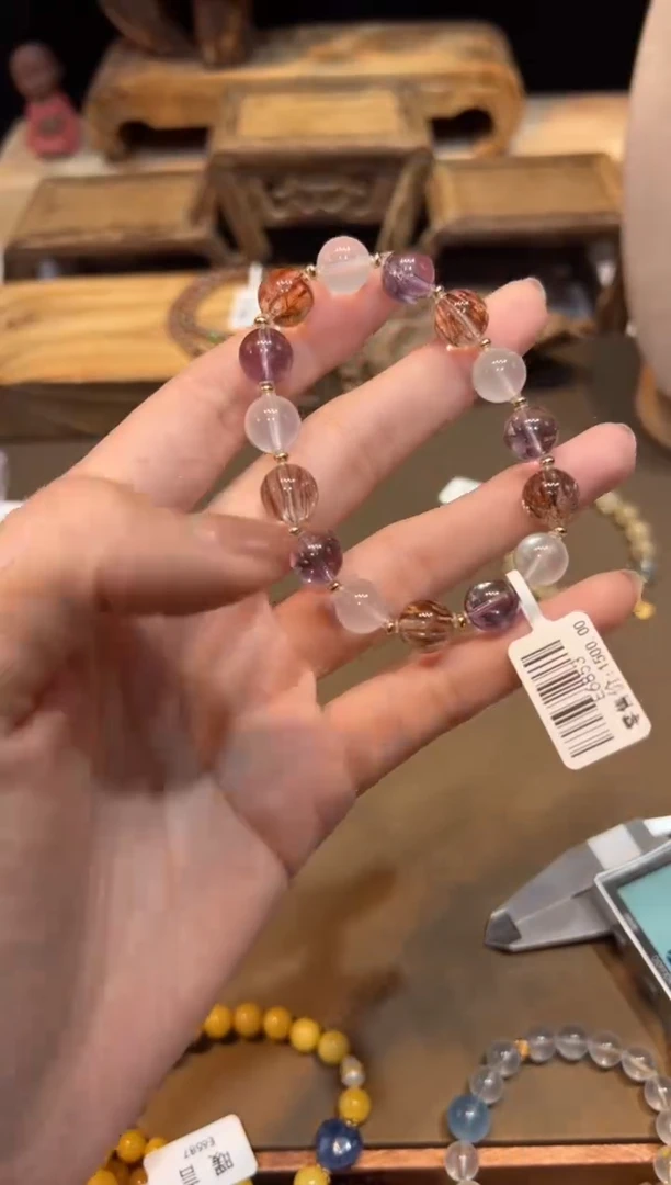 水晶手链未镶嵌手饰@@E6853