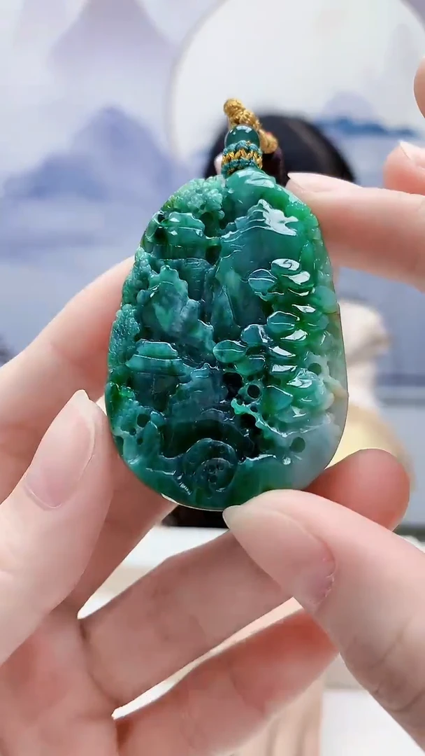 未镶嵌定制翡翠4812ry-毛货挂件186