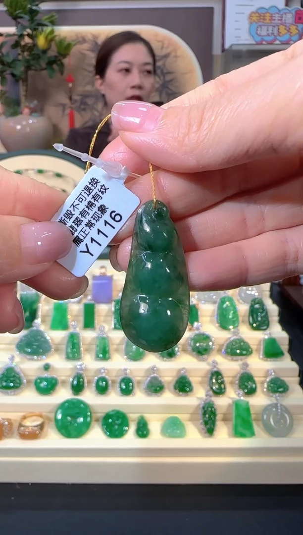 颈饰未镶嵌翡翠Y1116 豆子福利价不退换