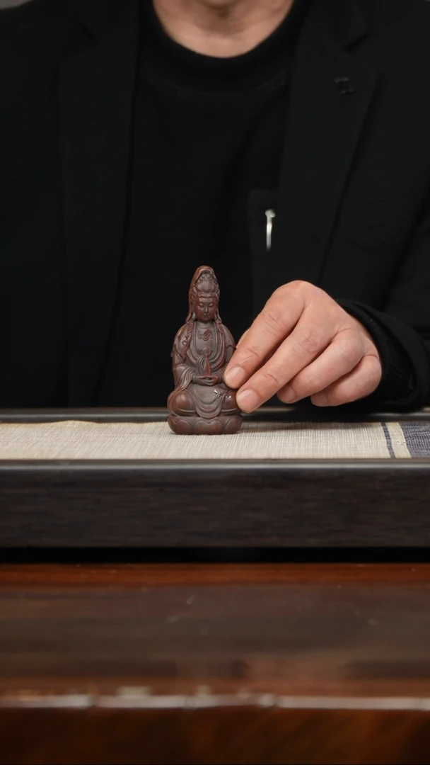 【闪购商品】紫砂茶壶观音摆件